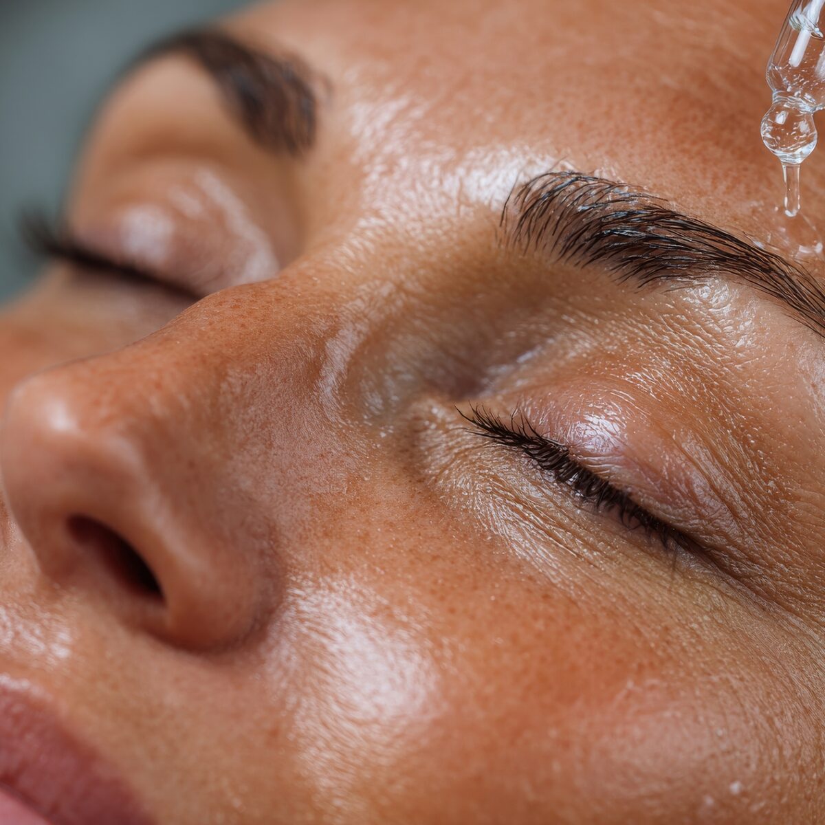 Woman receiving Skinvive